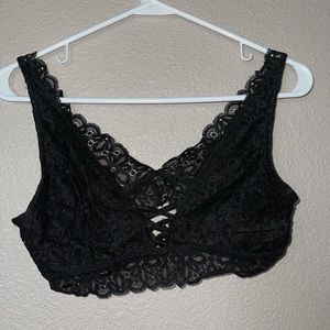black bralette